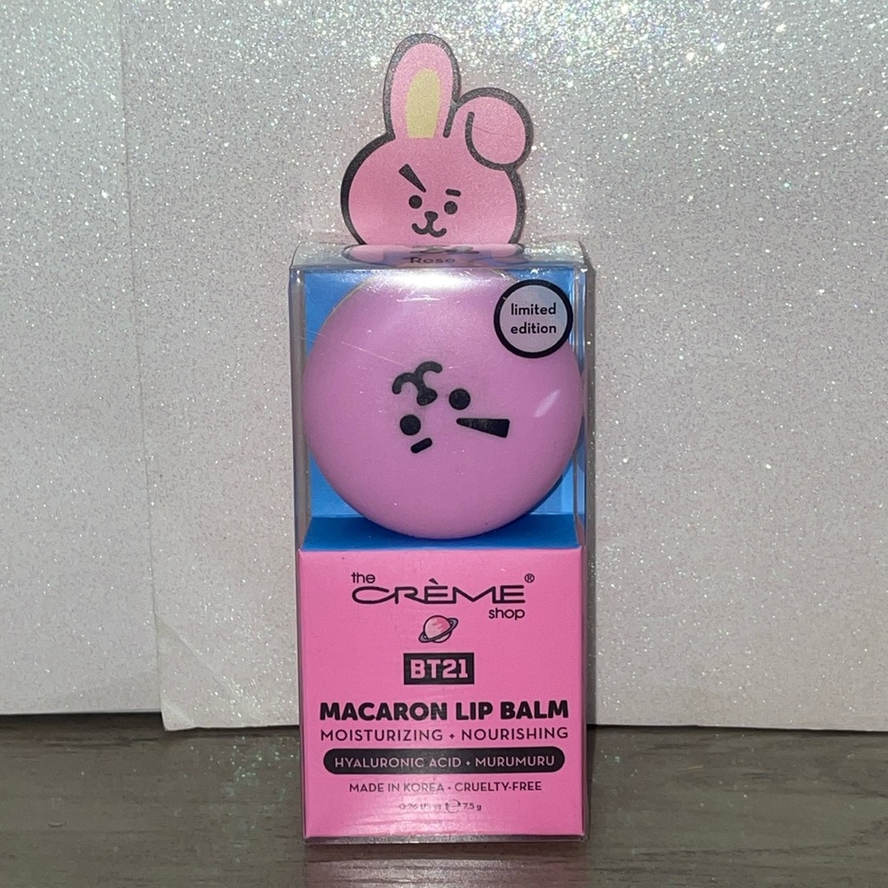 The Creme Shop Rose BT21 Cooky Macaron Lip Balm